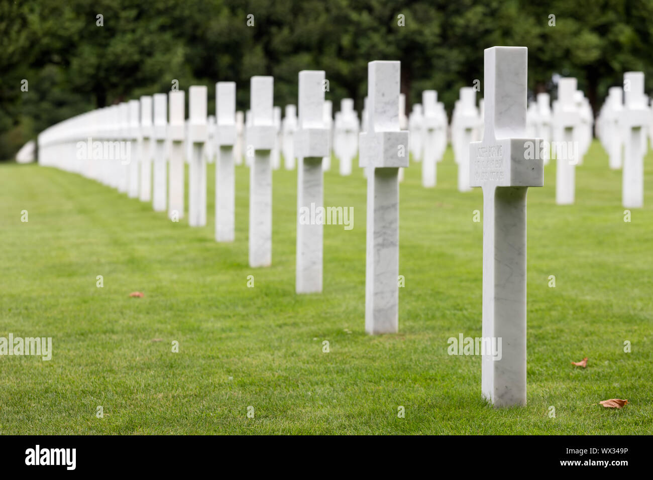 American cemetery WW1 soldiers who died at Battle of Verdun Stock Photo