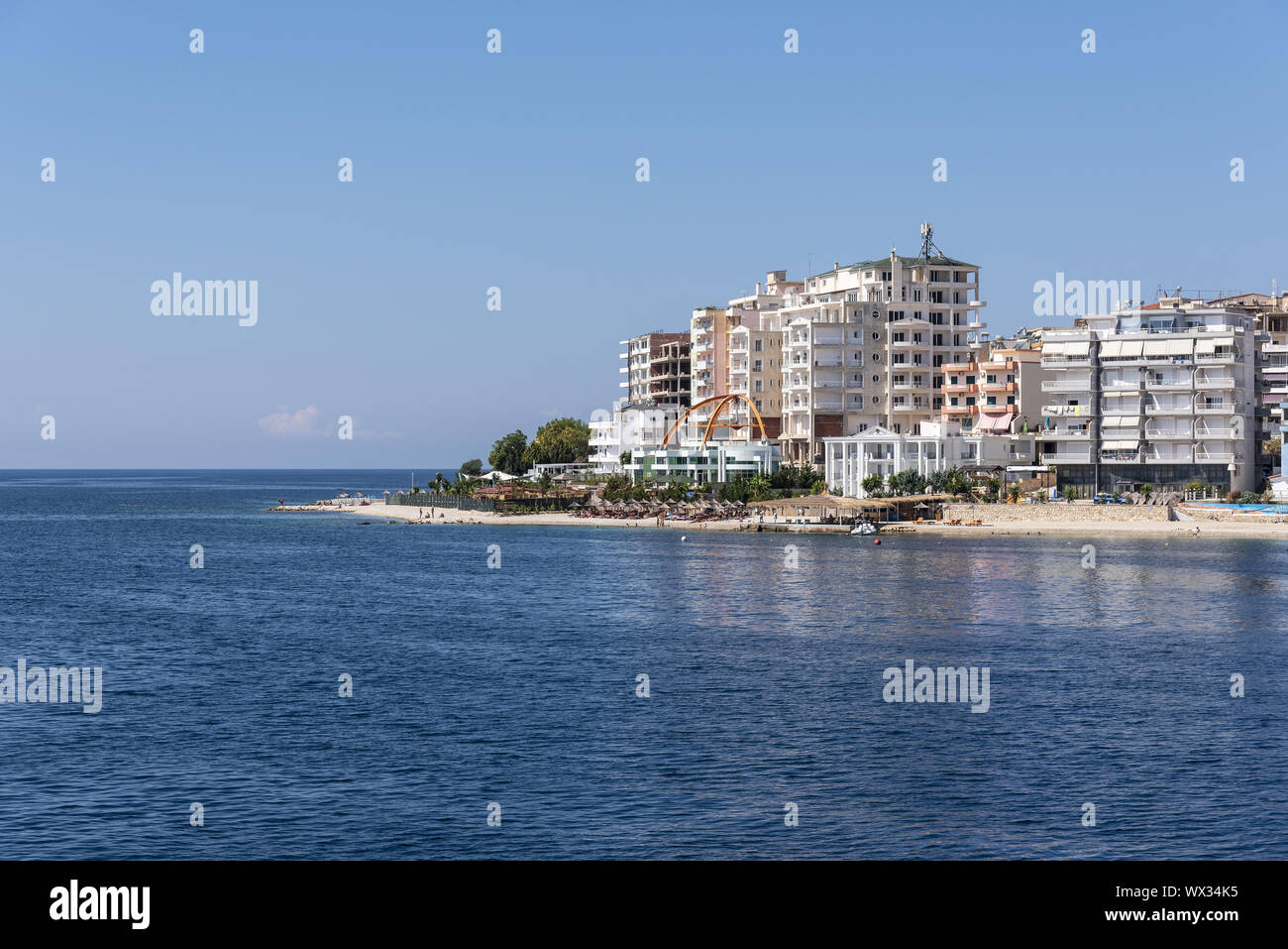 townscape, Saranda, Albania, Europe Stock Photo