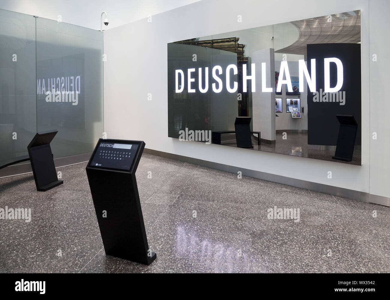 Exhibition space in the Haus der Geschichte, Bonn, North Rhine-Westphalia, Germany, Europe Stock Photo