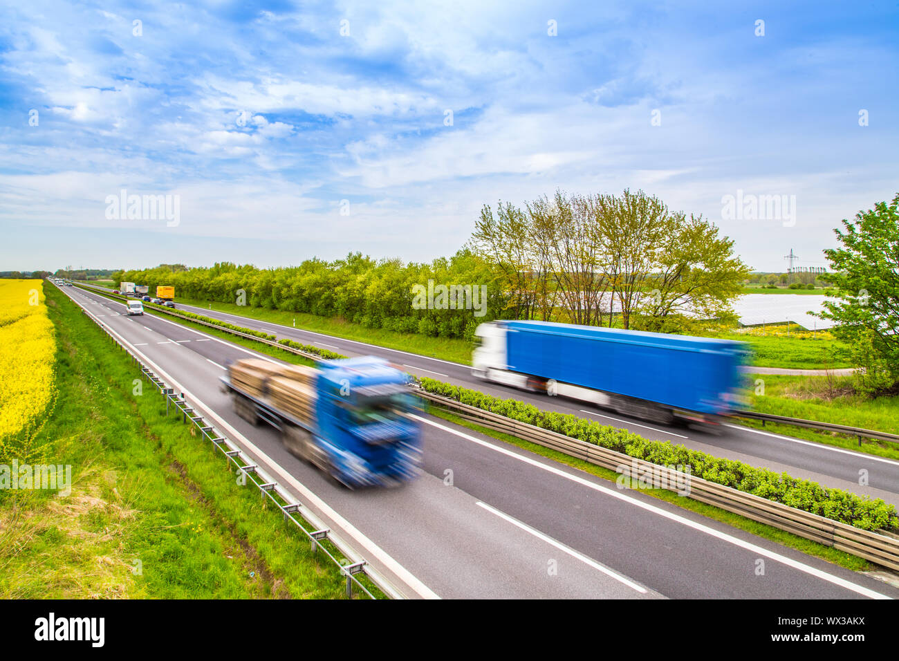 Autobahn Germany Stock Photo Alamy