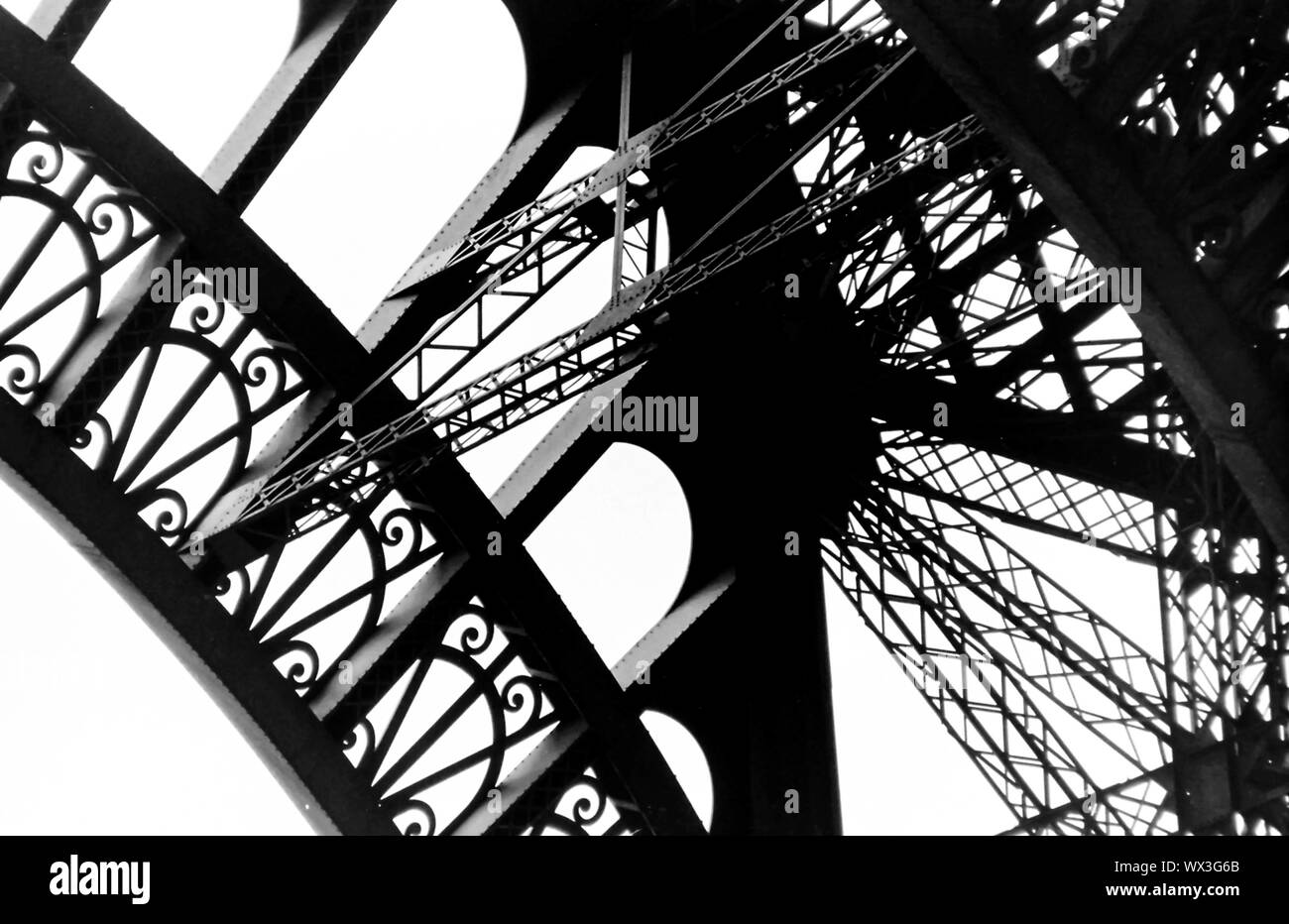 Eiffel Tower Detail Stock Photo