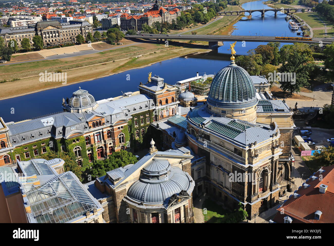 Dresden is a city in Germany with many historical attractions Stock Photo