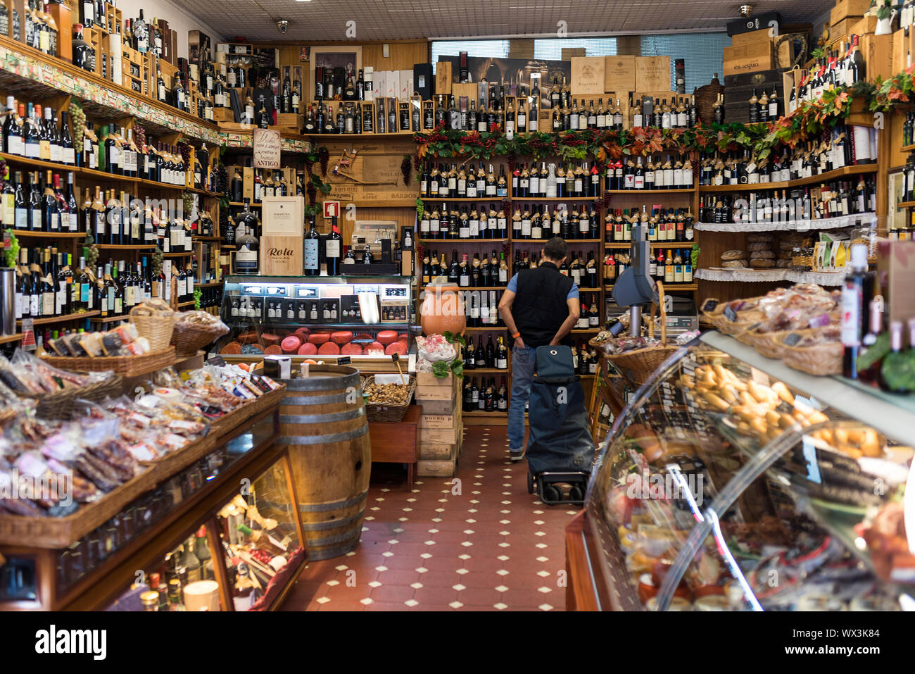 Delicatessen shop in Porto Stock Photo Alamy