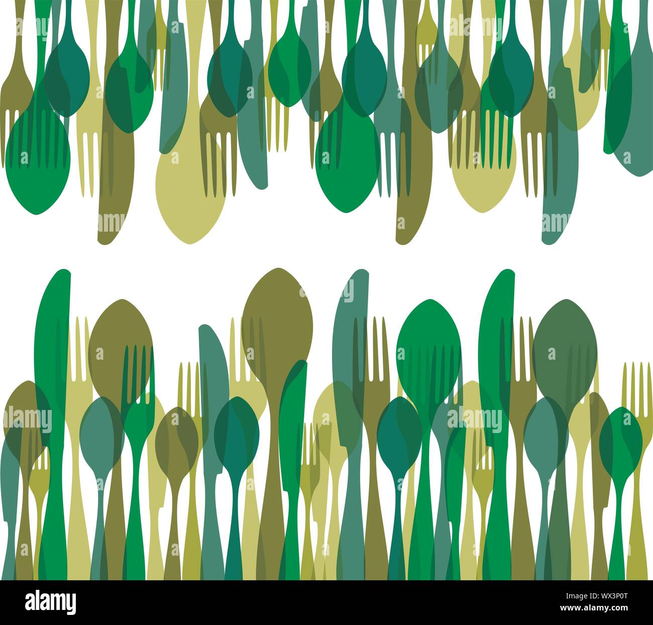 Cutlery seamless pattern illustration Stock Vector Image & Art - Alamy