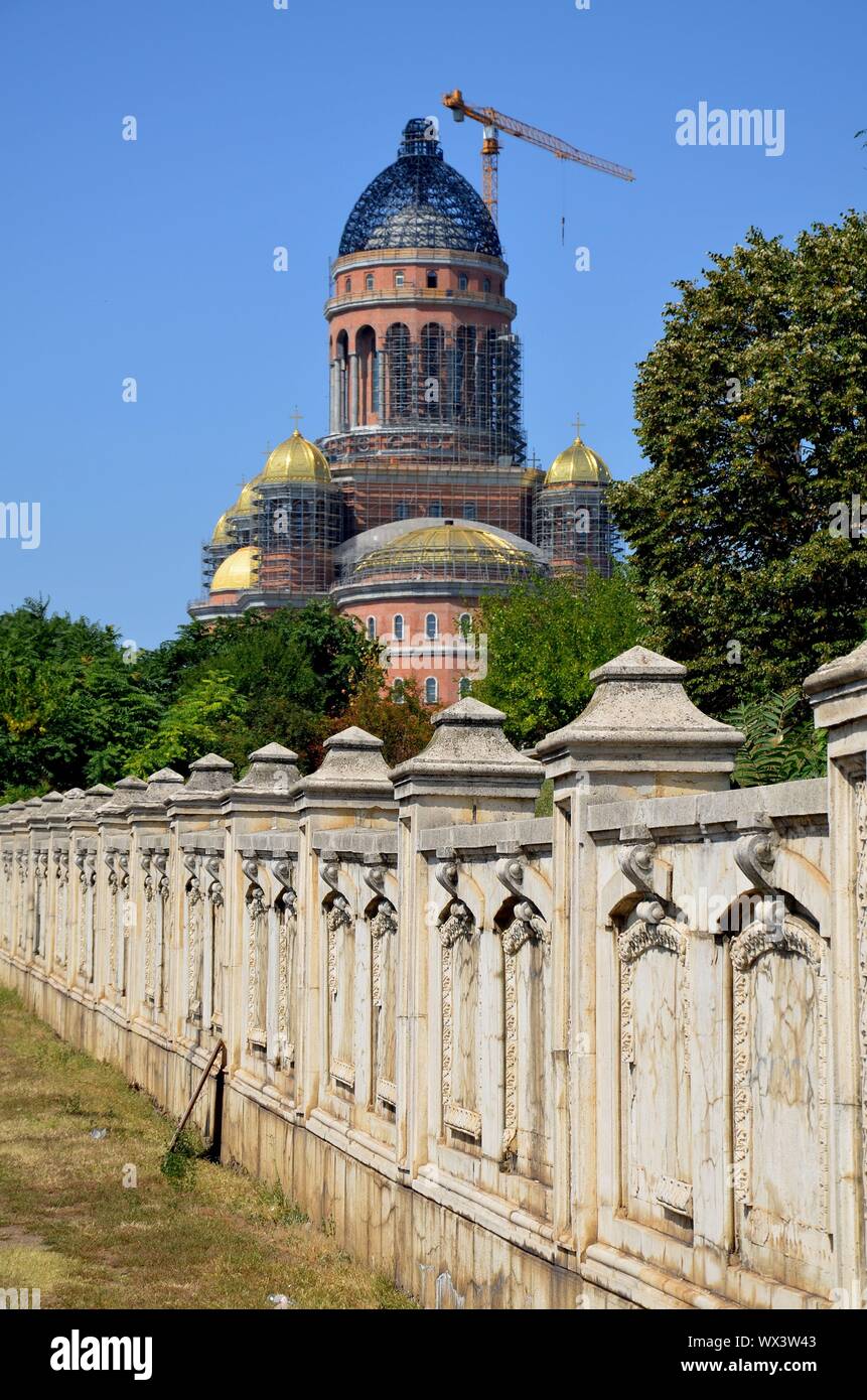 Bukarest, Hauptstadt Rumäniens: die neue orthodoxe Kathedrale Stock Photo