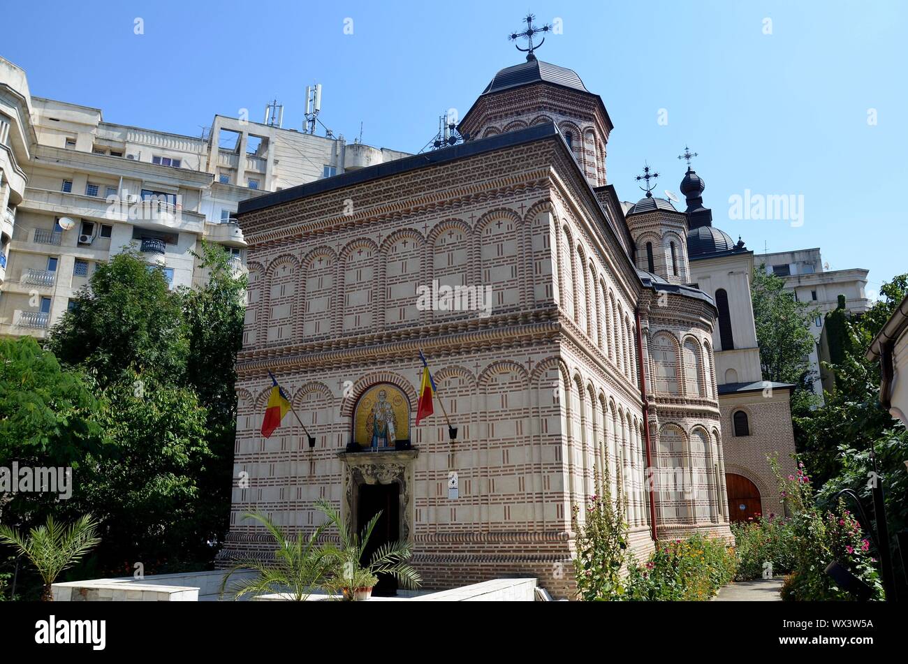 Bukarest, Hauptstadt Rumäniens: das Kloster Mihai Voda Stock Photo