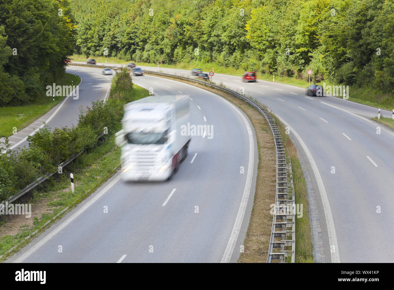 A german highway from above Stock Photo - Alamy