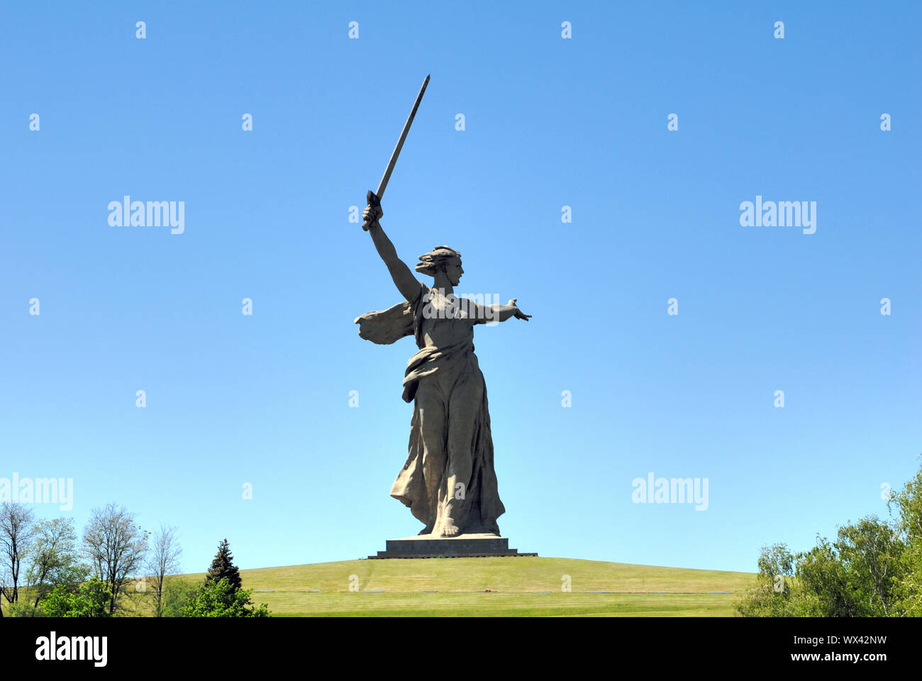 World War II Memorial in Volgograd Russia Stock Photo