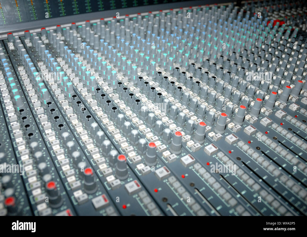 Sound mixing console Stock Photo - Alamy