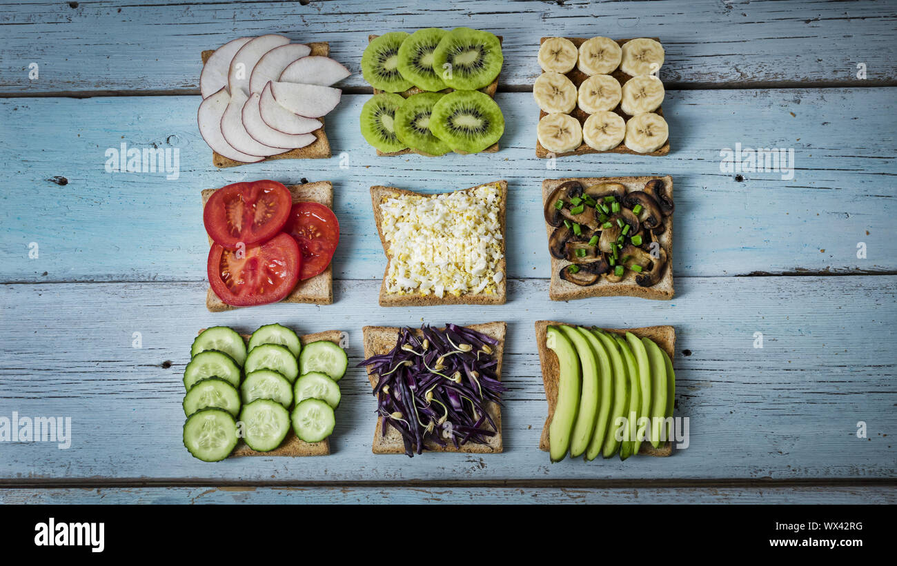 sandwich, breakfast, avocado, super food, healthy food, vegetarian, Stock Photo
