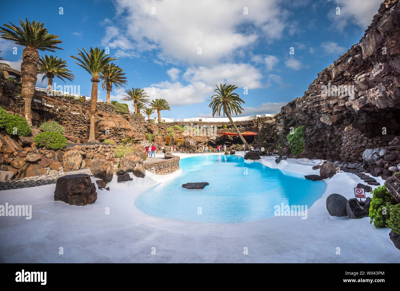 Jameos del Agua, culture and tourism center in lava caves, Lanzarote, Canary Islands Stock Photo