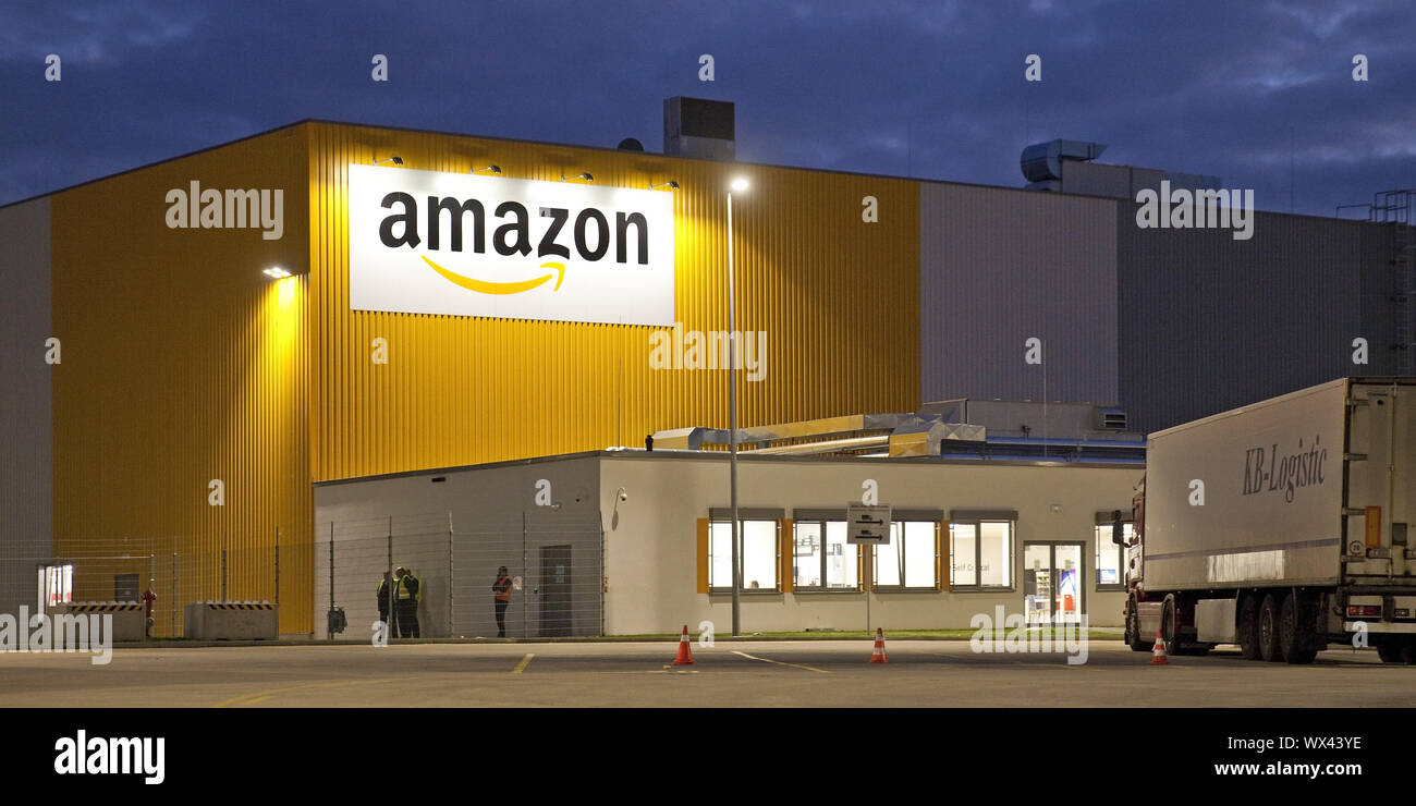 Amazon Logistics Centre DTM2, Dortmund, on the site of the former Westfalenhuette, Germany, Europe Stock Photo
