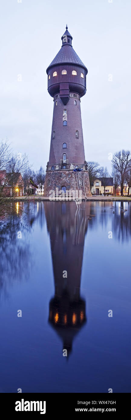 Water Tower, Heide in Holstein, Schleswig-Holstein, Germany, Europe Stock Photo