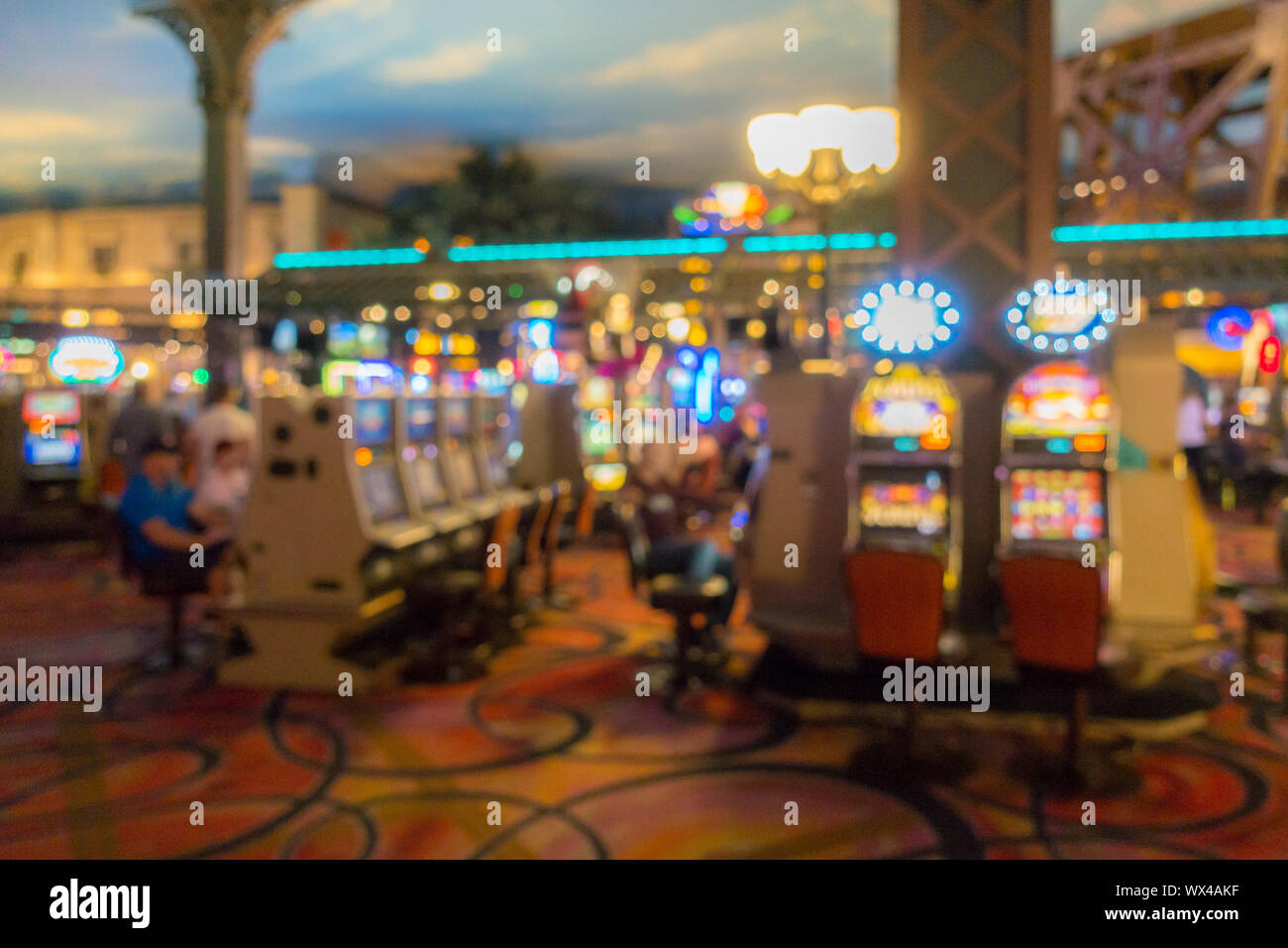 Las Vegas Casino Background Stock Photo