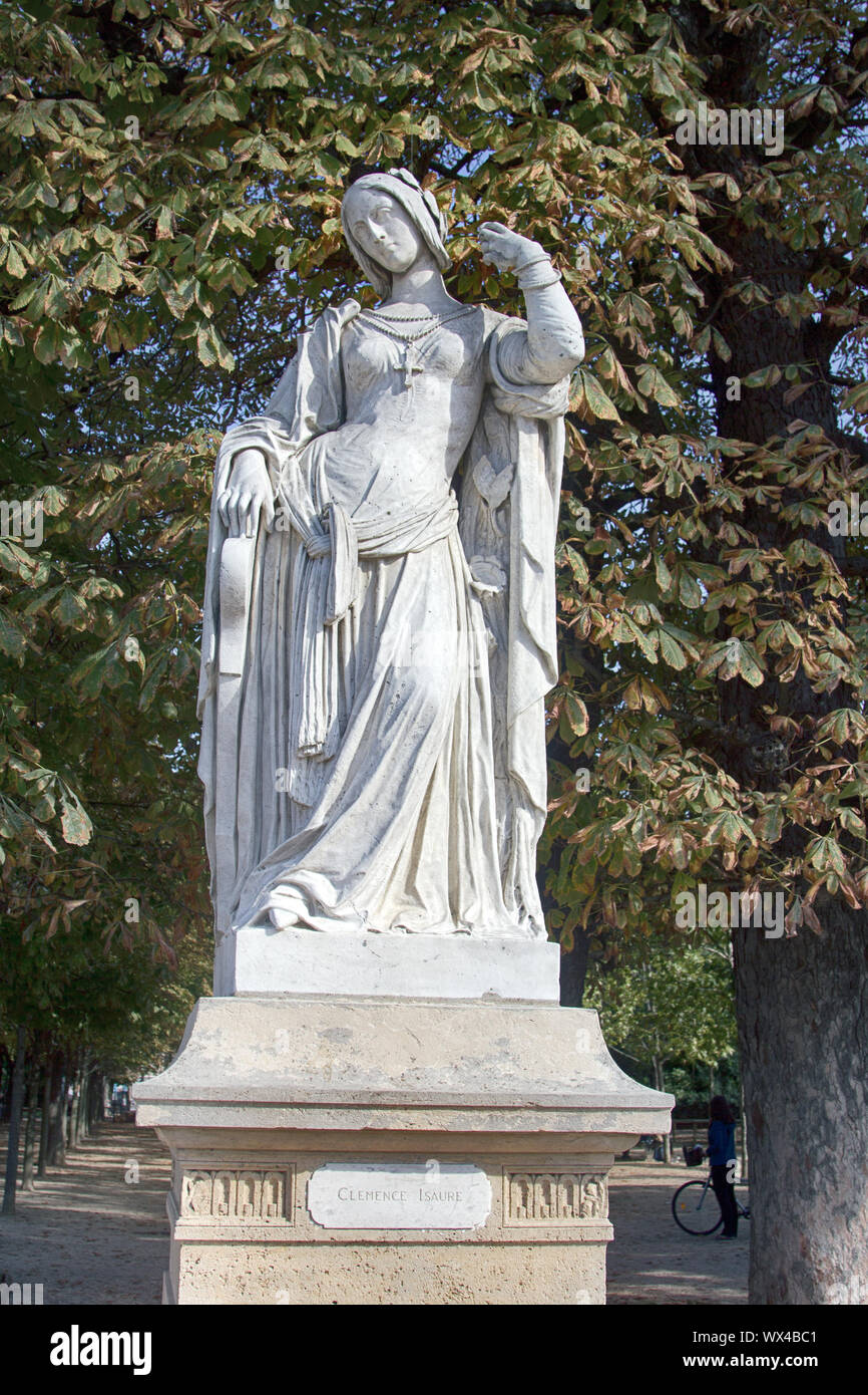 Sculptures of the Luxembourg garden Stock Photo Alamy