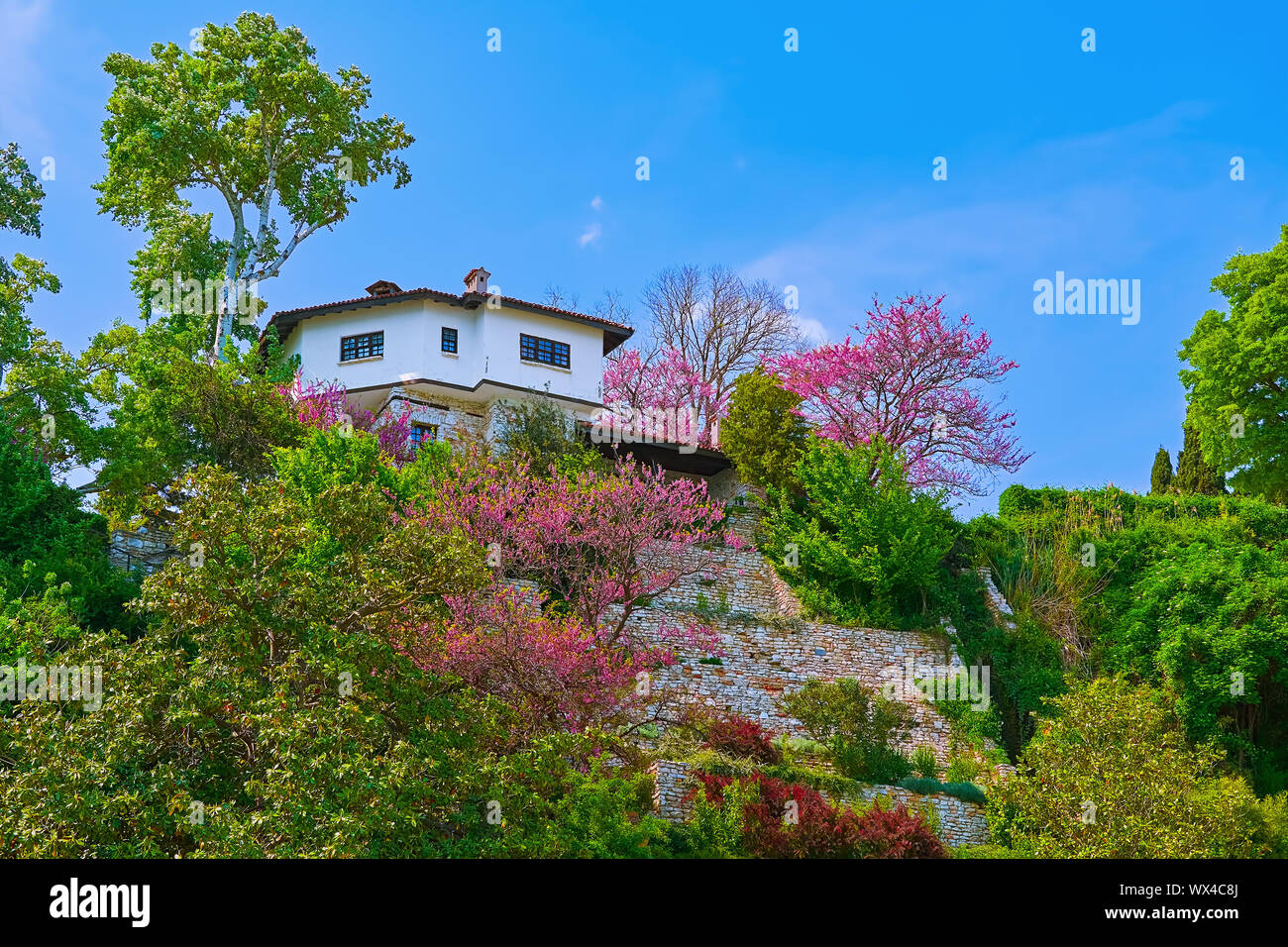 House on a Hill Stock Photo