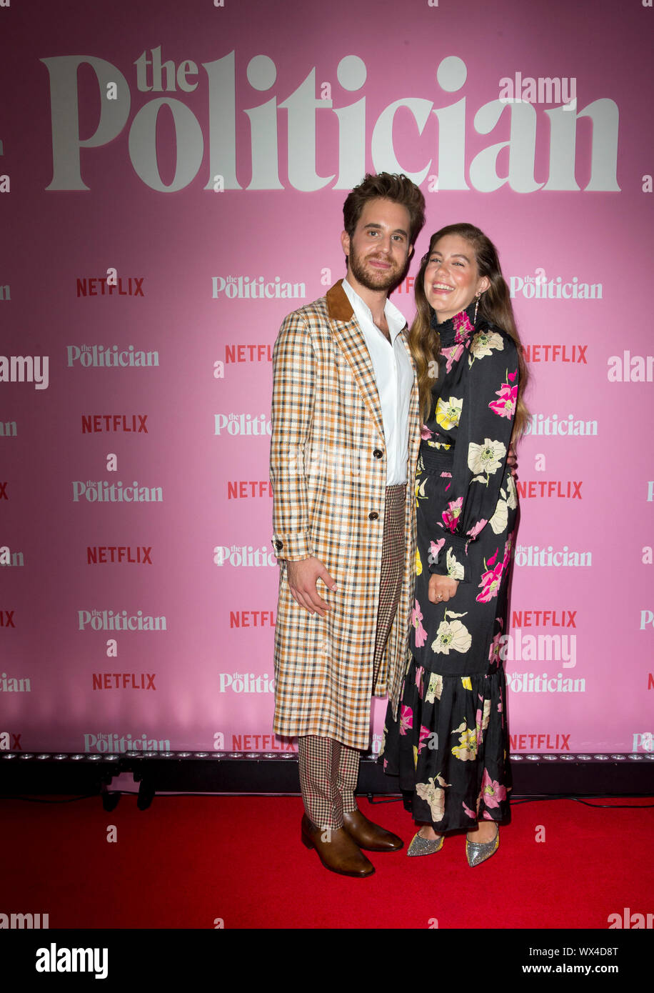 Ben Platt (left) and Laura Dreyfuss attending a special screening of