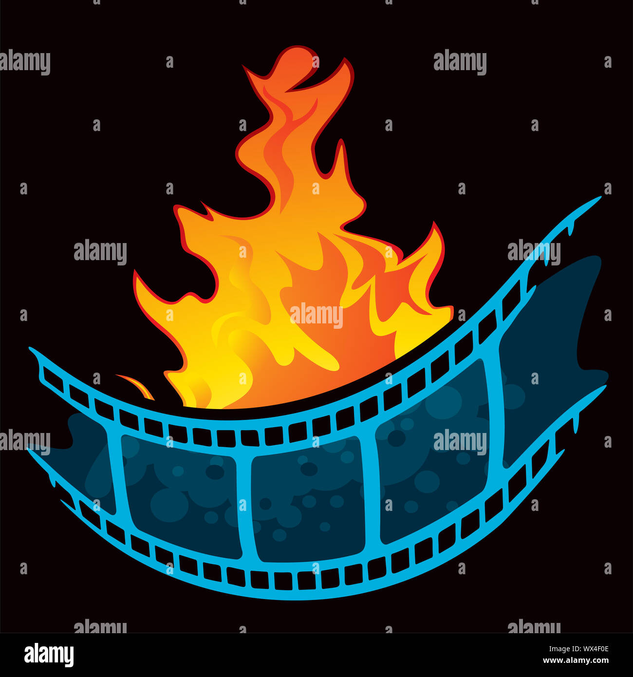 Hottest movie premiere Stock Photo