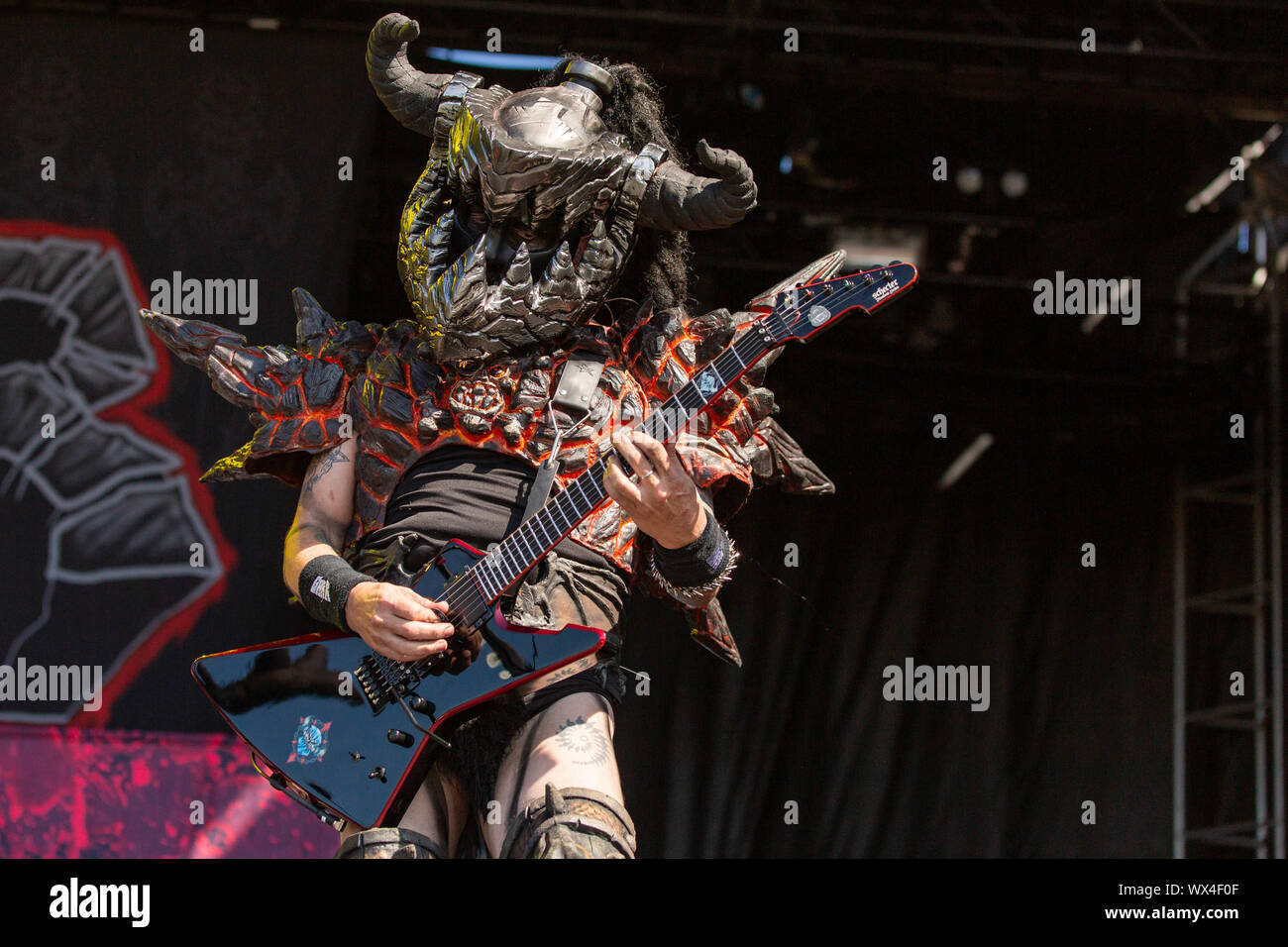 September 14, 2019, Chicago, Illinois, U.S: BALSAC THE JAWS OF DEATH (MIKE DERKS) of Gwar during the Riot Fest Music Festival at Douglas Park in Chicago, Illinois (Credit Image: © Daniel DeSlover/ZUMA Wire) Stock Photo