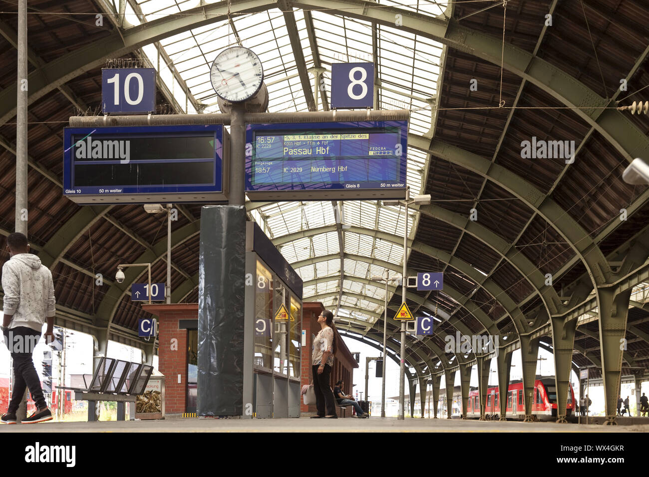 Main train station, Hagen, Ruhr area, North Rhine-Westphalia, Germany, Europe Stock Photo