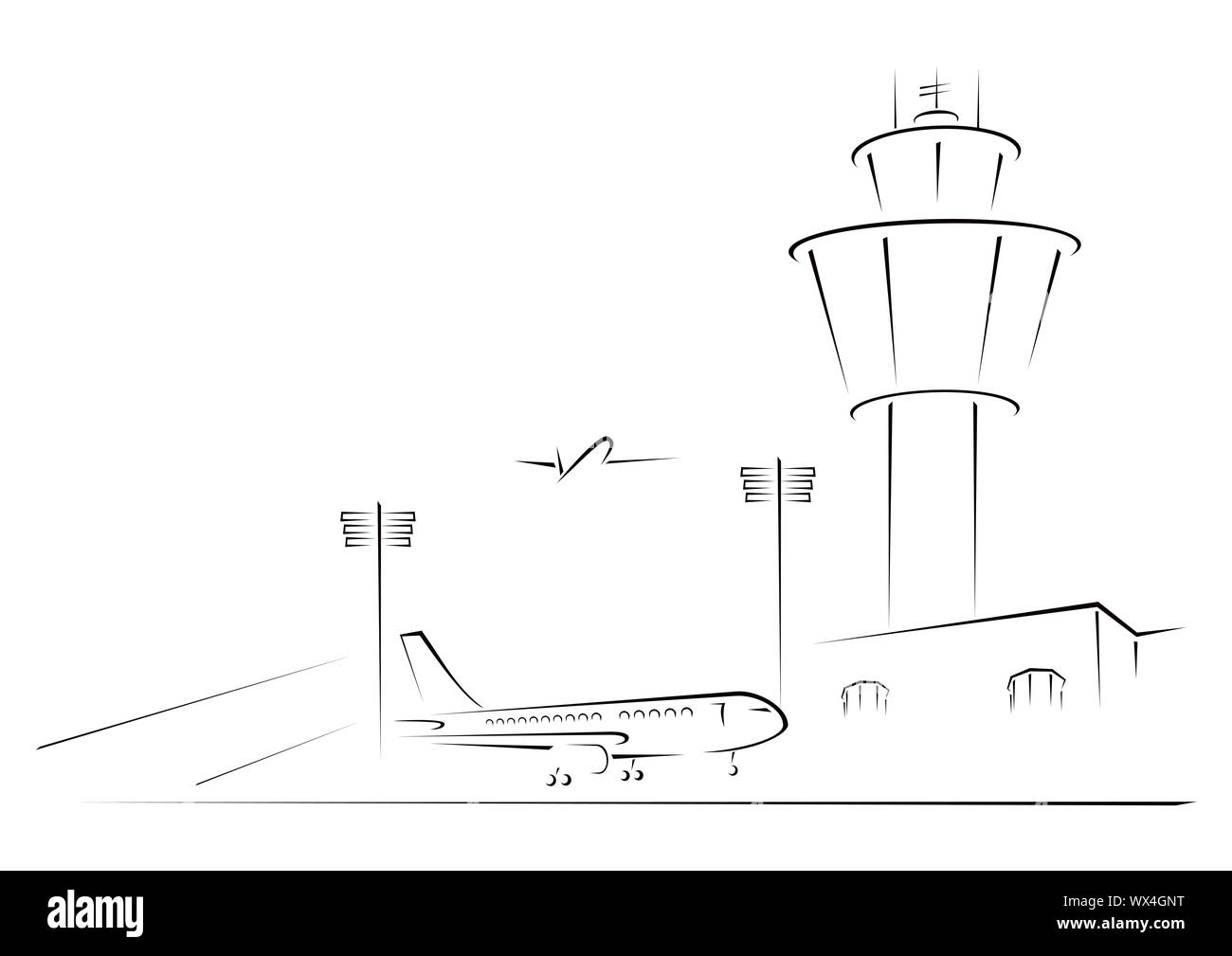 Aircraft terminal Cut Out Stock Images & Pictures Alamy