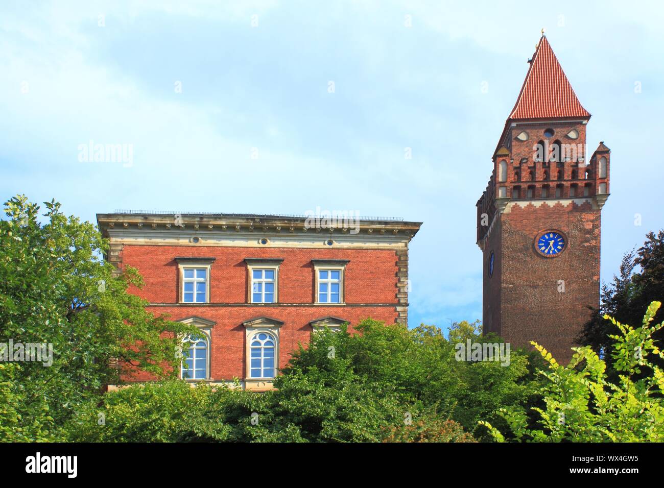 Schlossturm in Cottbus Stock Photo