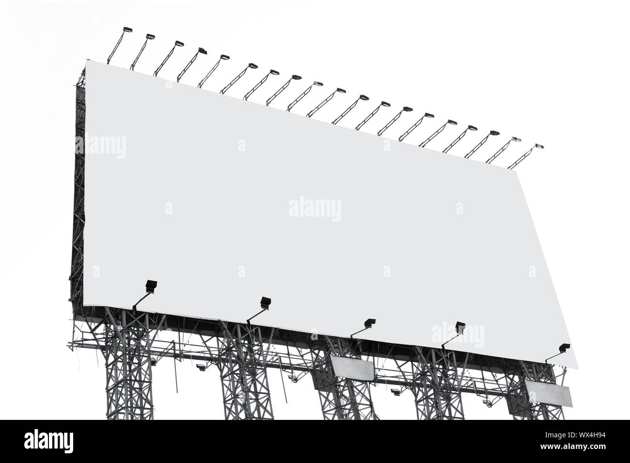 big white blank billboard Stock Photo