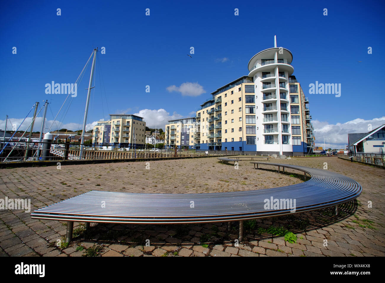 Apartments in Newhaven Marina, East Sussex, UK Stock Photo