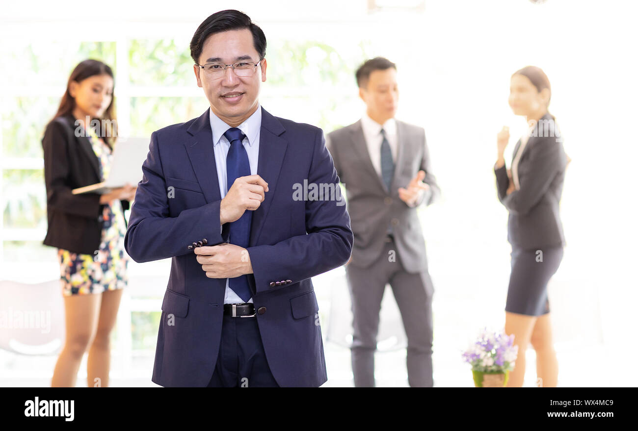 Business team asian man hi-res stock photography and images - Alamy