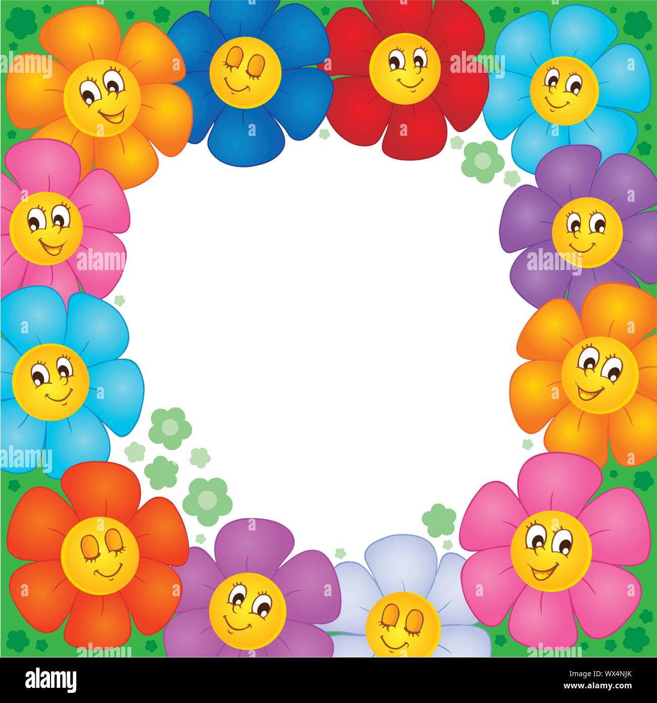 Frame from flowers 1 Stock Vector Image & Art - Alamy