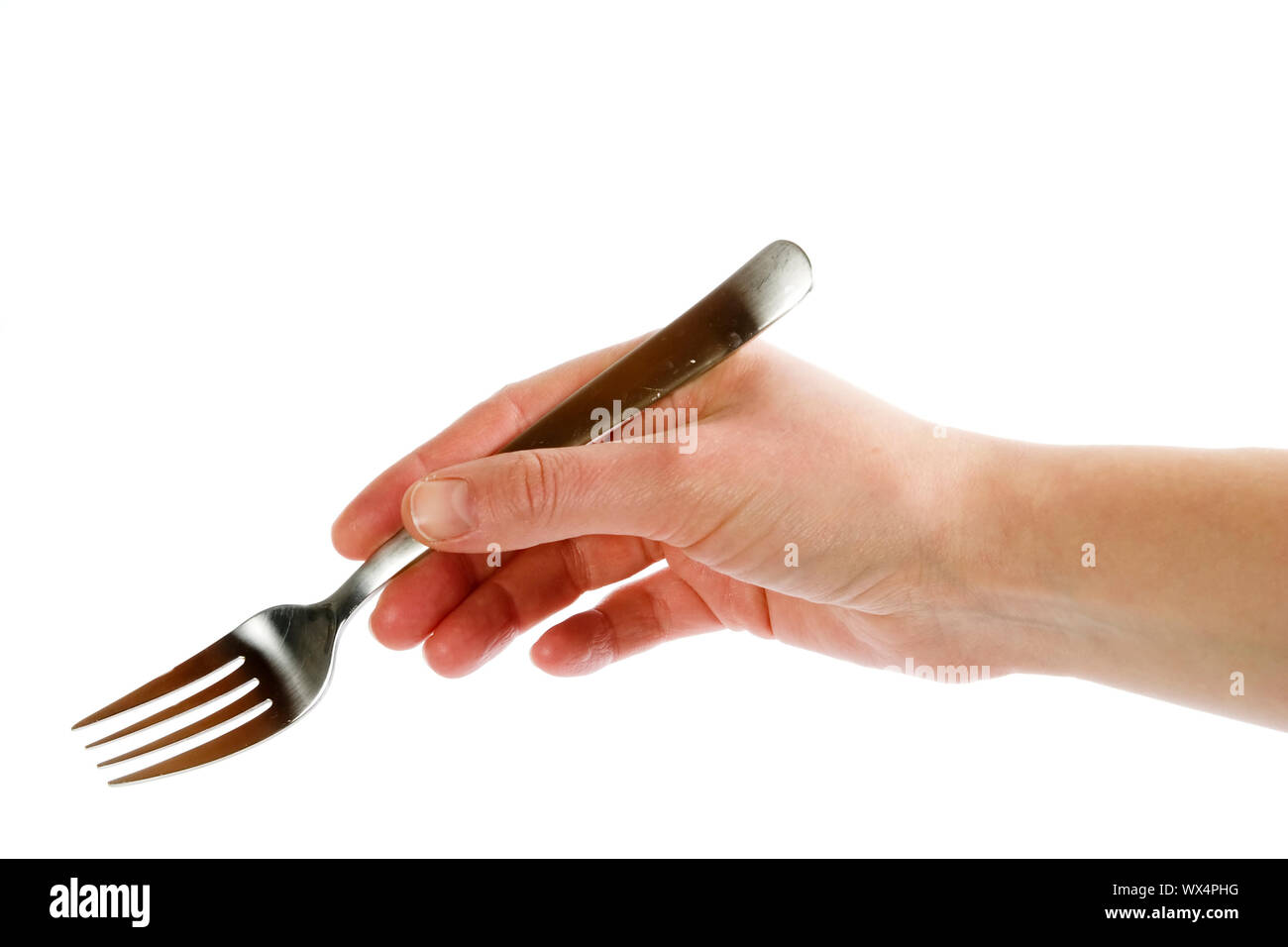 Fork in Hand Stock Photo Alamy