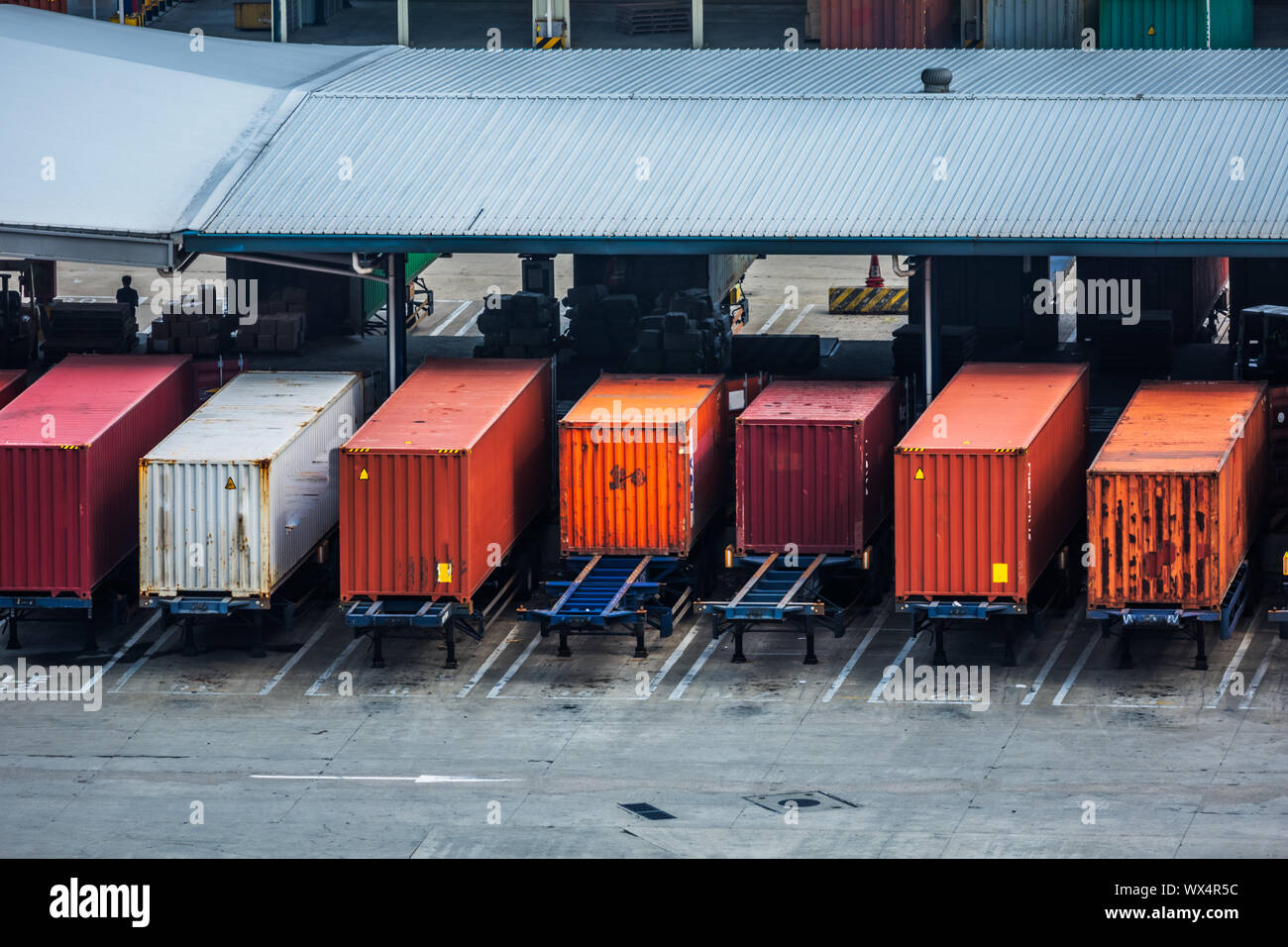 heavy truck delivery Stock Photo