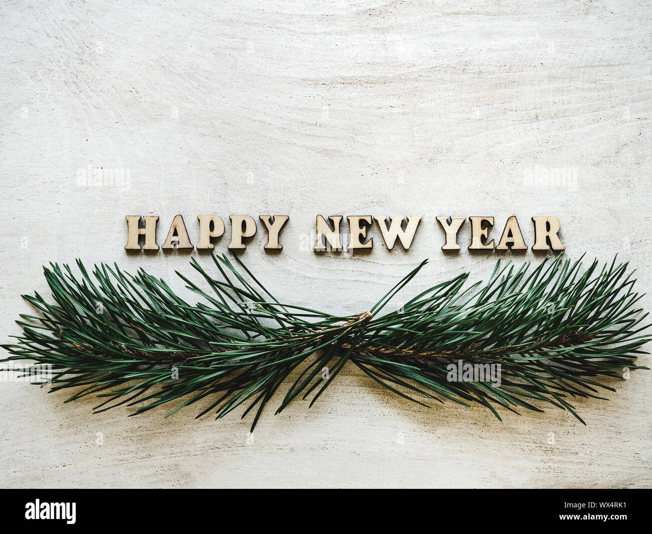 Words NEW YEAR on a white board Stock Photo - Alamy