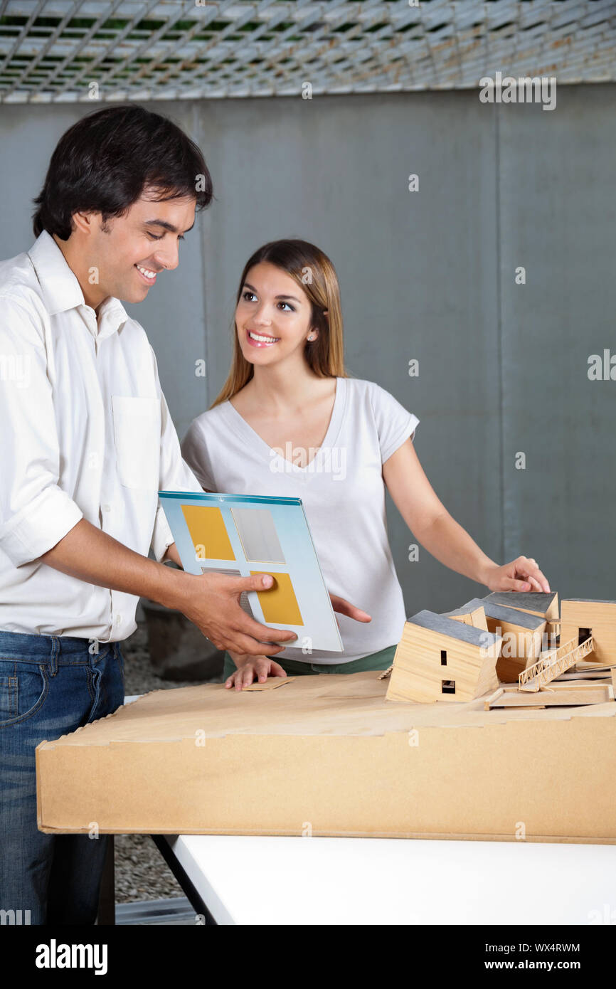 Architects Working On Project Together Stock Photo