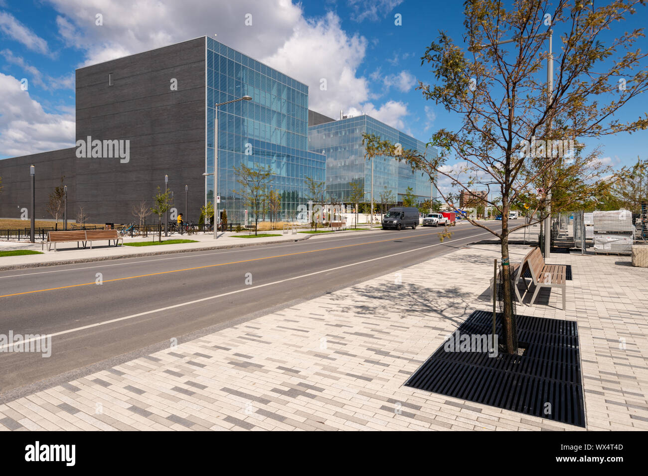 Montreal, CA - 16 September 2019: the new Science Complex building of the Universite de Montreal on campus MIL. Stock Photo