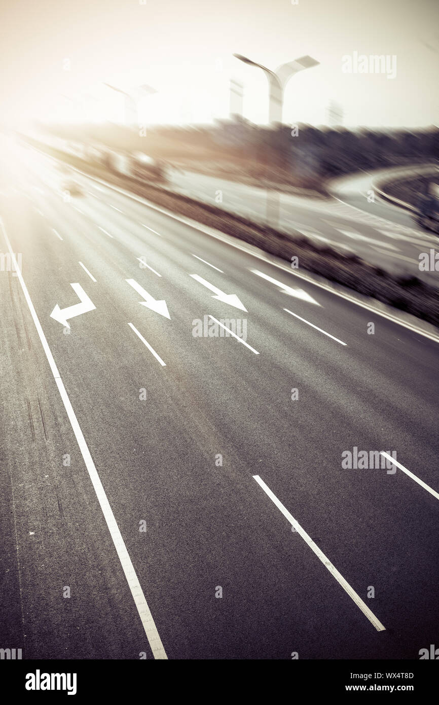 clean highway Stock Photo