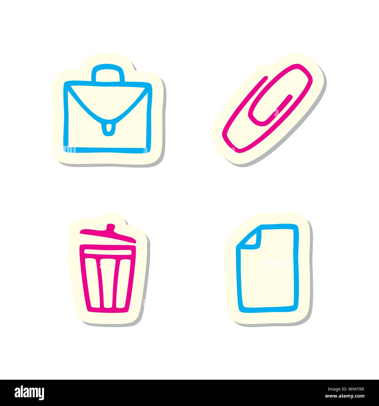 Office Icons Stock Vector