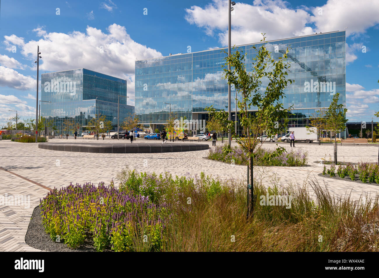 Montreal, CA - 16 September 2019: the new Science Complex building of the Universite de Montreal on campus MIL. Stock Photo