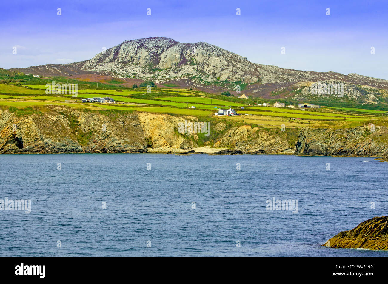 A large bay near South Stack, Holyhead Stock Photo Alamy