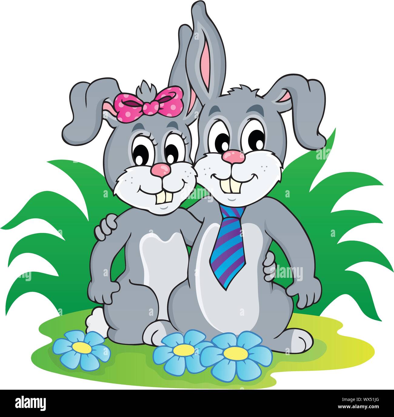 Image with rabbit theme 4 Stock Vector Image & Art - Alamy
