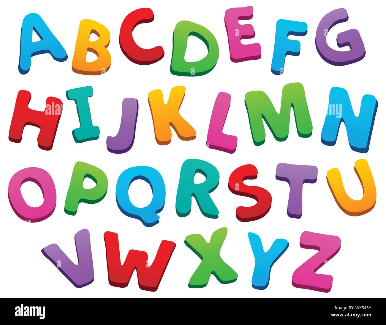 Image with alphabet theme 5 Stock Vector Image & Art - Alamy