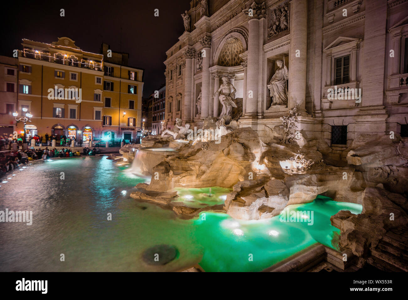 Fontana di Trevi big fountain Stock Photo
