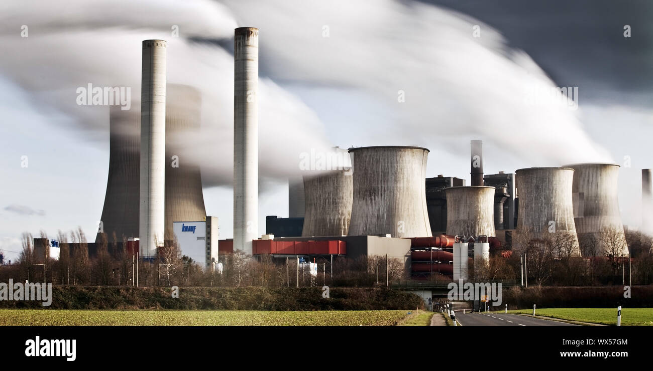 Niederaussem lignite-fired power plant, coal phase-out, Bergheim, Germany, Europe Stock Photo