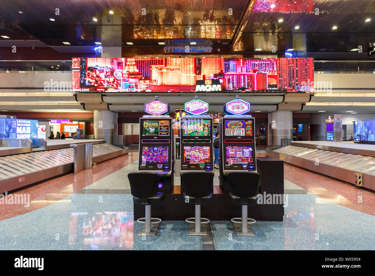Las Vegas, Nevada April 8, 2019 Terminal of Las Vegas airport (LAS
