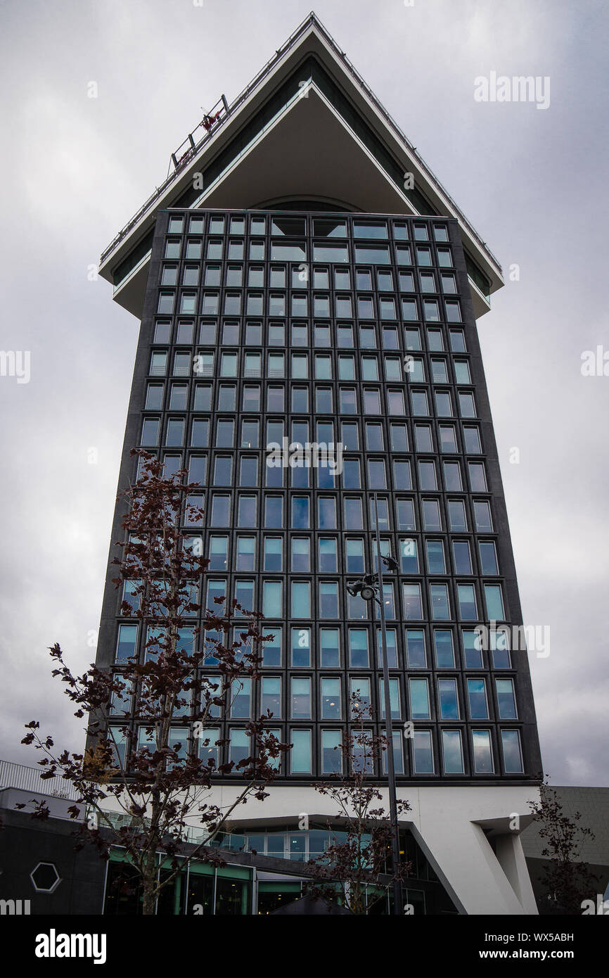 Amsterdam shore side ferry tower little holland Stock Photo