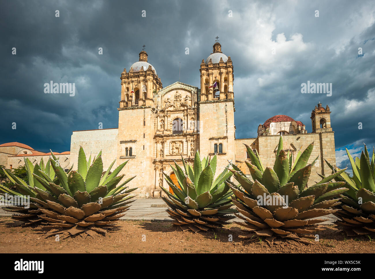 Church of Santo Domingo de Guzman in Oaxaca, Mexico Stock Photo