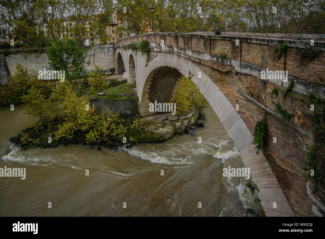 Pons Fabricius History City Rome Empire Stock Photo - Alamy