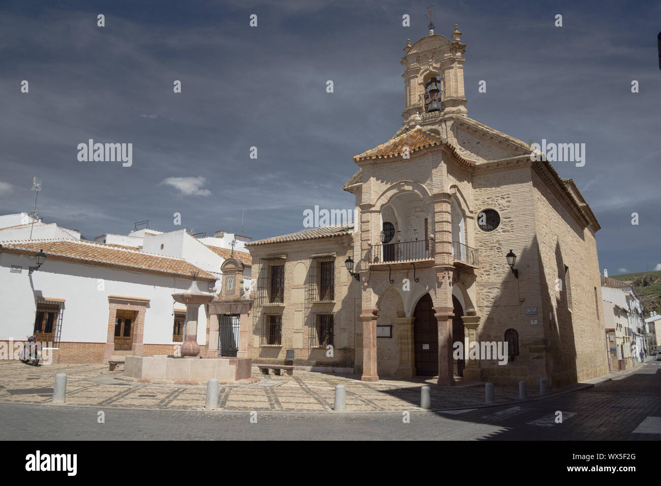 El Torcal de Antequera city white village Stock Photo