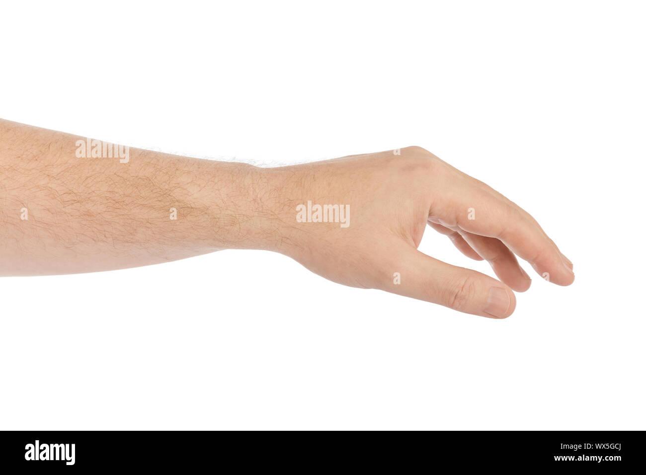 Taking hand Stock Photo