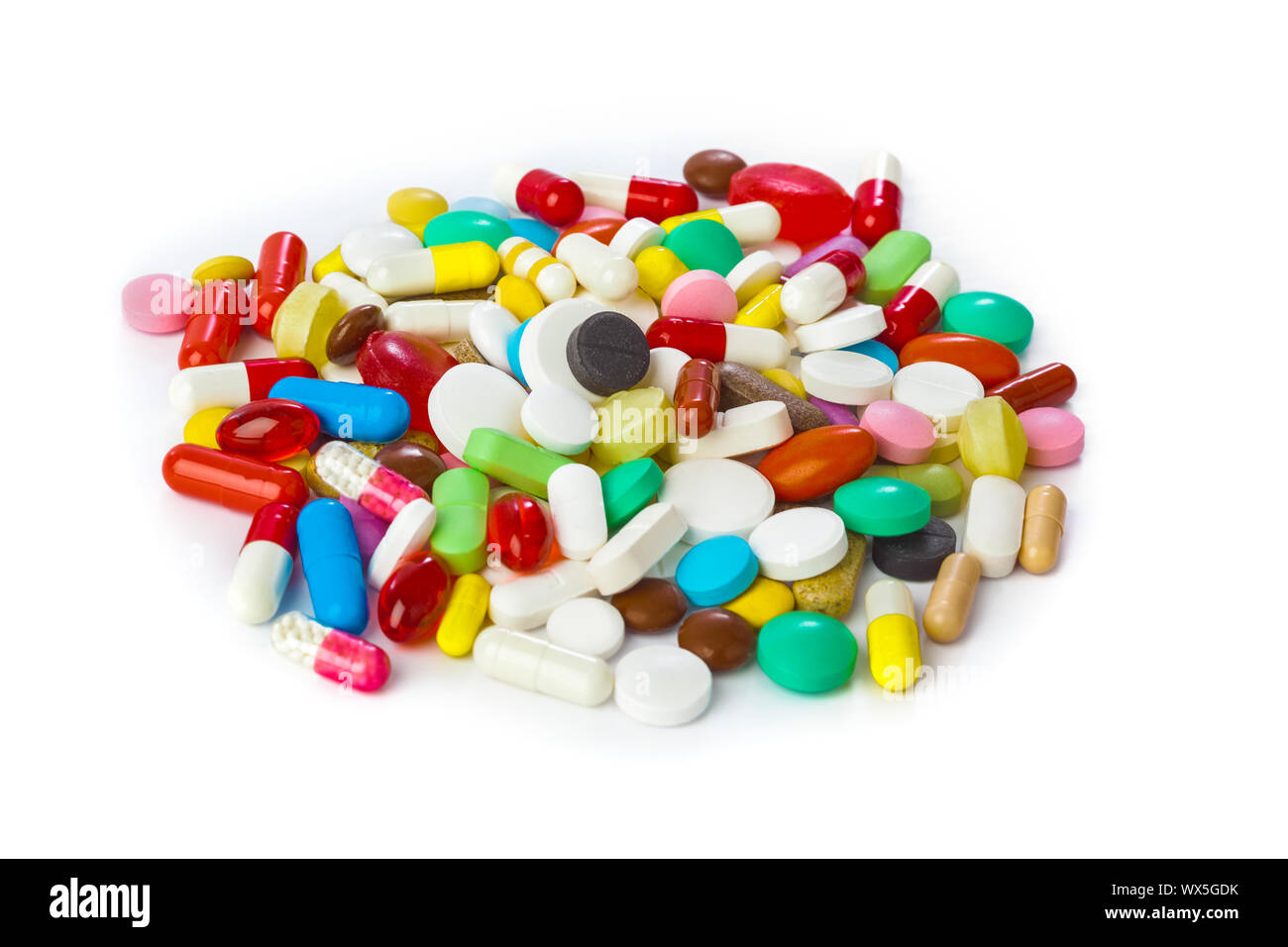 Heap of pills Stock Photo